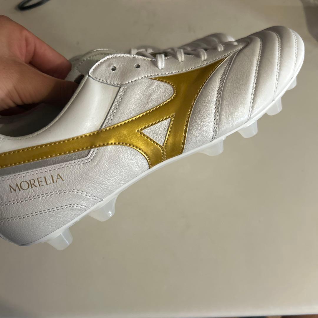 MIZUNO Morelia サッカーシューズ ホワイト/ゴールド