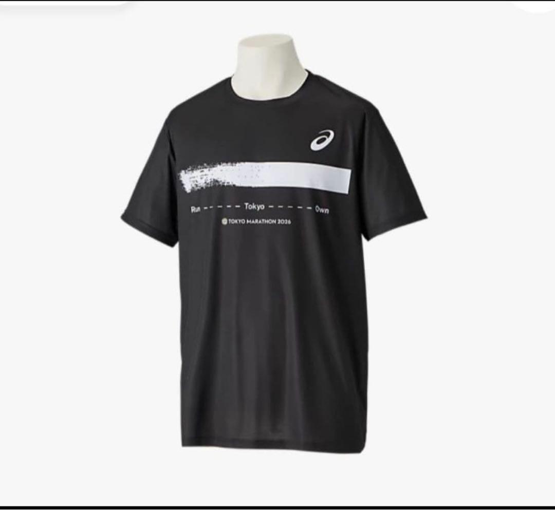 ASICS 東京マラソン2026 Tシャツ　XSサイズ　ブラック