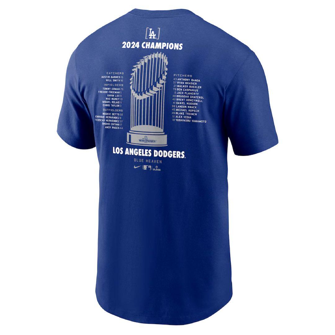 新品★ドジャースNike★MLB 2024 ワールドシリーズ優勝ロスターTシャツ