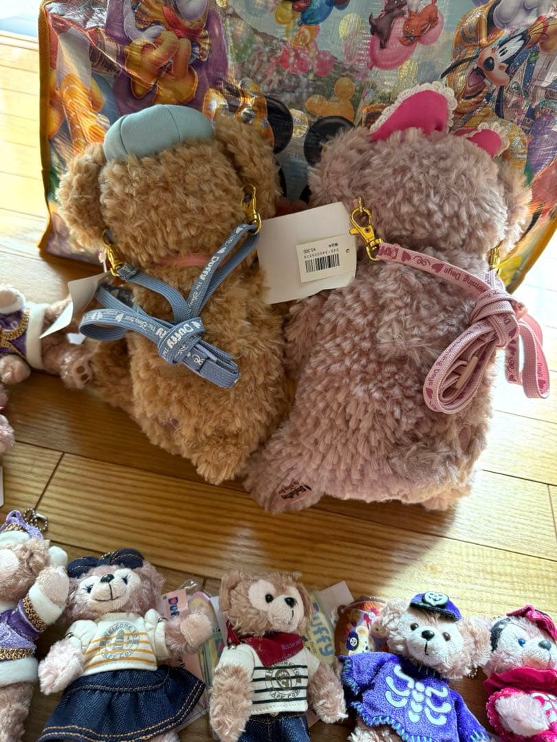 TDS ダッフィー　シェリーメイ　ぬいぐるみバッジ　ポシェット　新品　ディズニー