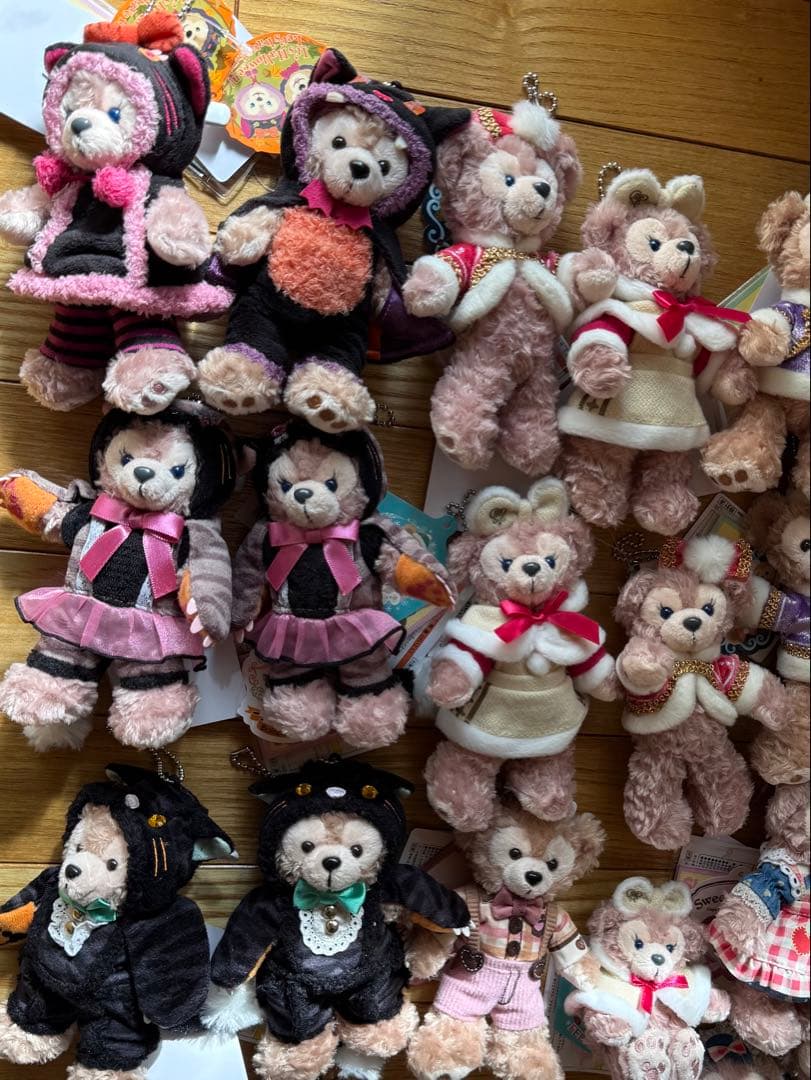 TDS ダッフィー　シェリーメイ　ぬいぐるみバッジ　ポシェット　新品　ディズニー