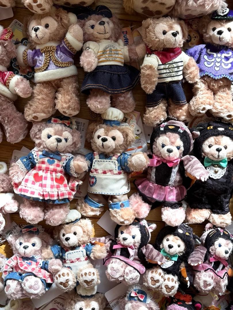 TDS ダッフィー　シェリーメイ　ぬいぐるみバッジ　ポシェット　新品　ディズニー