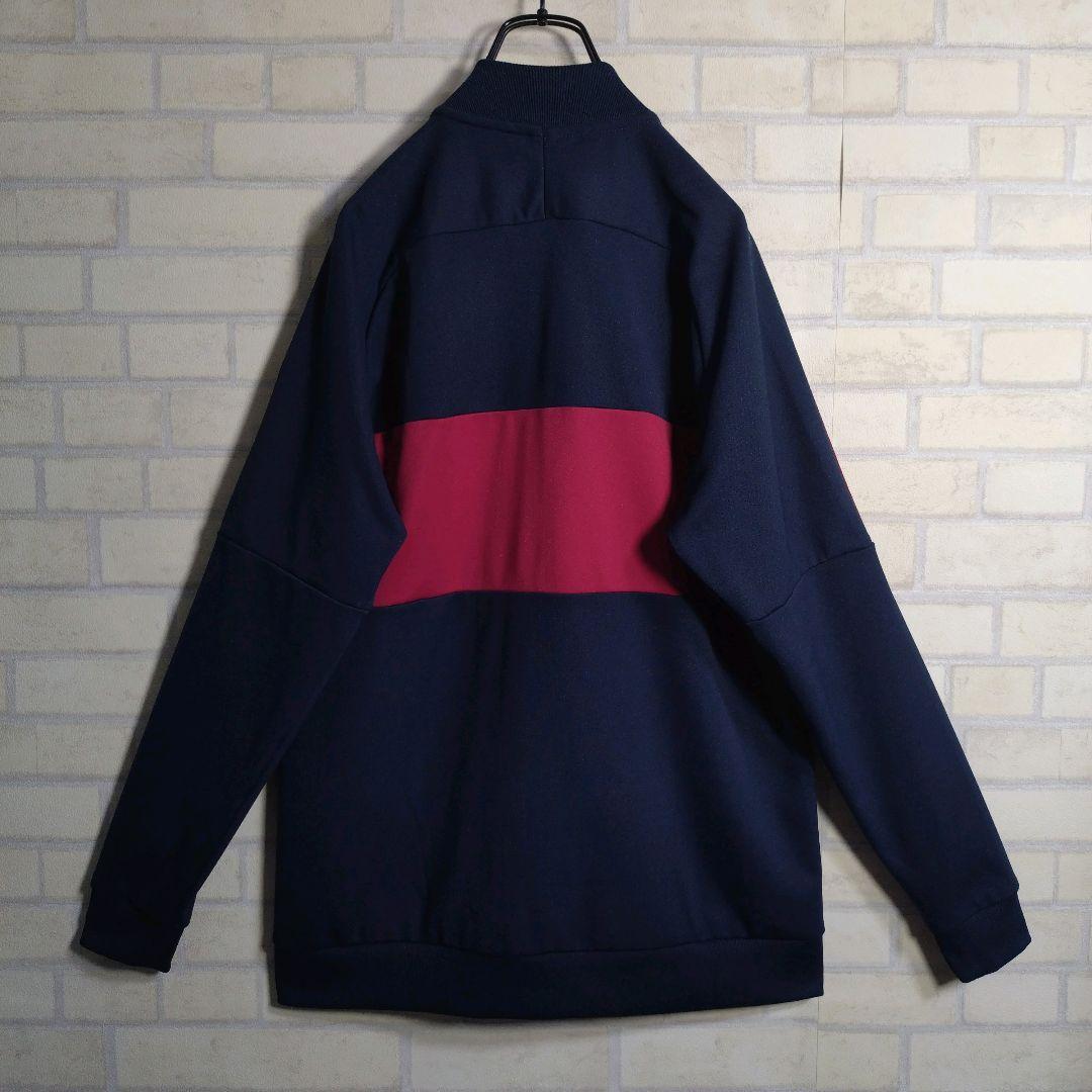 ナイキ★FCB バルサ 刺繍ロゴ ワッペン トラックジャケット 紺 XL