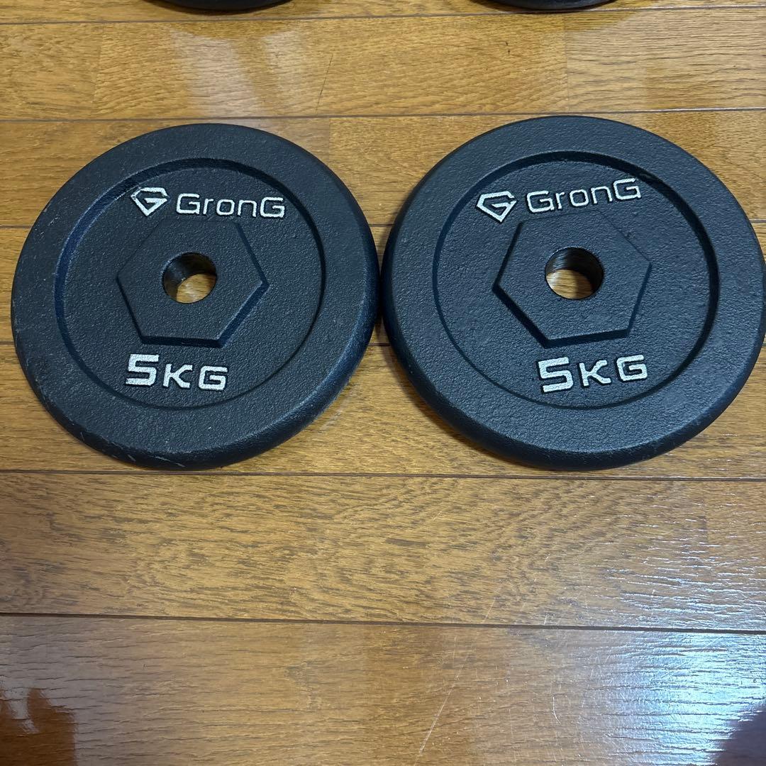iROTEC & GronG ダンベルプレート 5kg 4枚セット