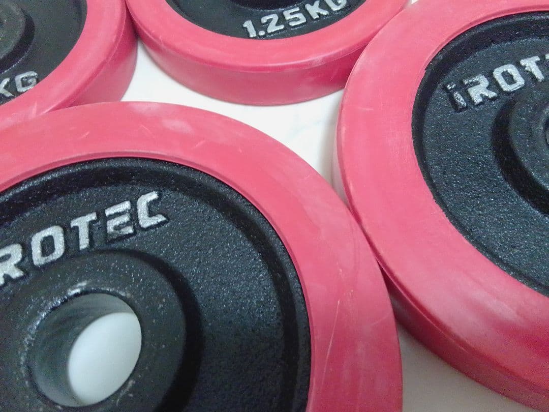 iROTEC ラバー付 ダンベル 20kg 筋トレ プレート アイロテック ⑥