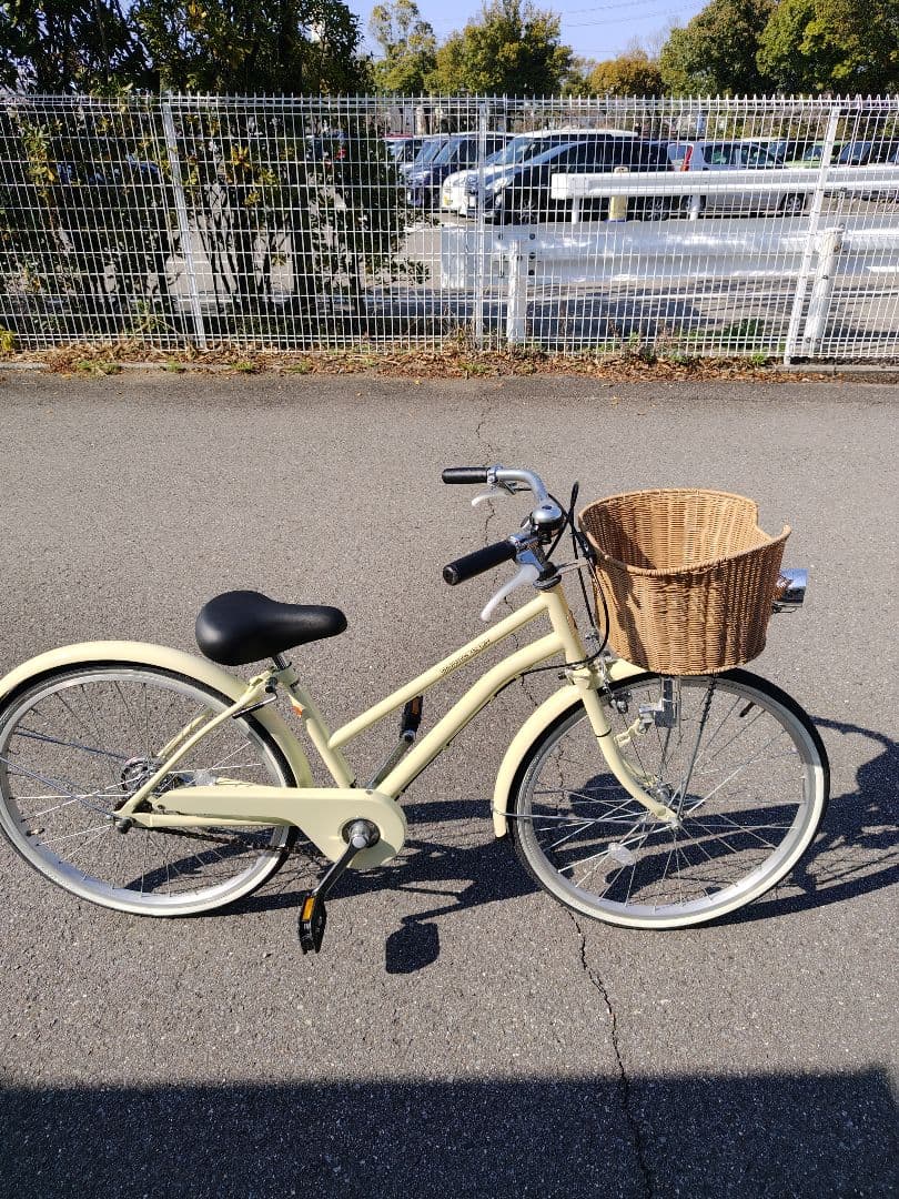【美品】子供用22インチ自転車/アサヒ/ホワイト（愛媛県東予地方で受け渡し対応）