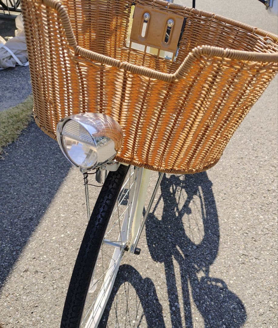 【美品】子供用22インチ自転車/アサヒ/ホワイト（愛媛県東予地方で受け渡し対応）