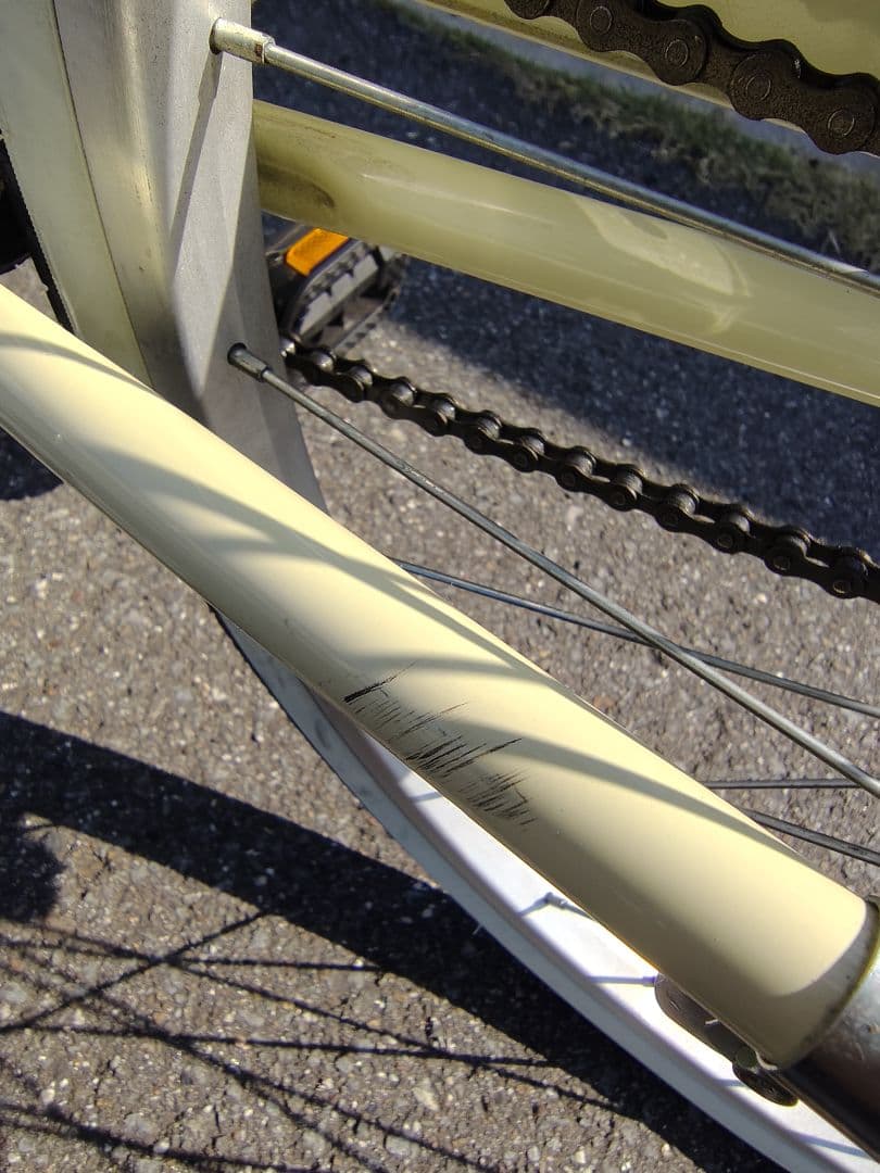 【美品】子供用22インチ自転車/アサヒ/ホワイト（愛媛県東予地方で受け渡し対応）
