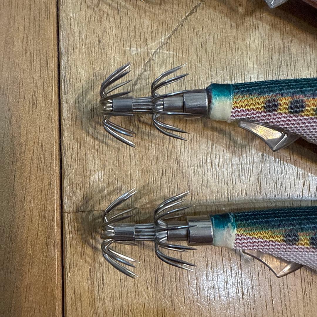 150285 美品　エギ王K 軍艦グリーン　3.5号　7本セット