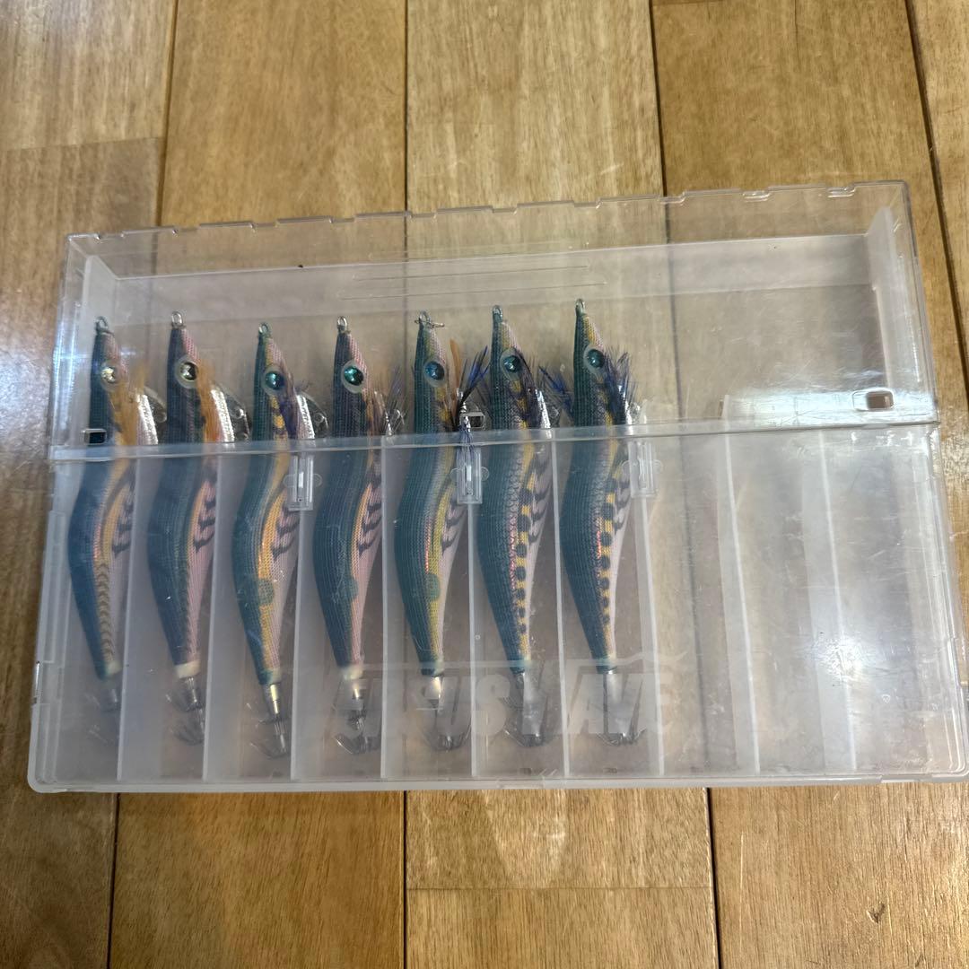 150285 美品　エギ王K 軍艦グリーン　3.5号　7本セット