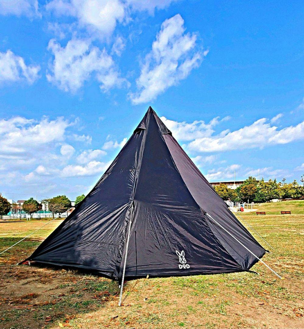 値下げ中。DOD　ビッグワンポール　ブラック　T8-200BK
