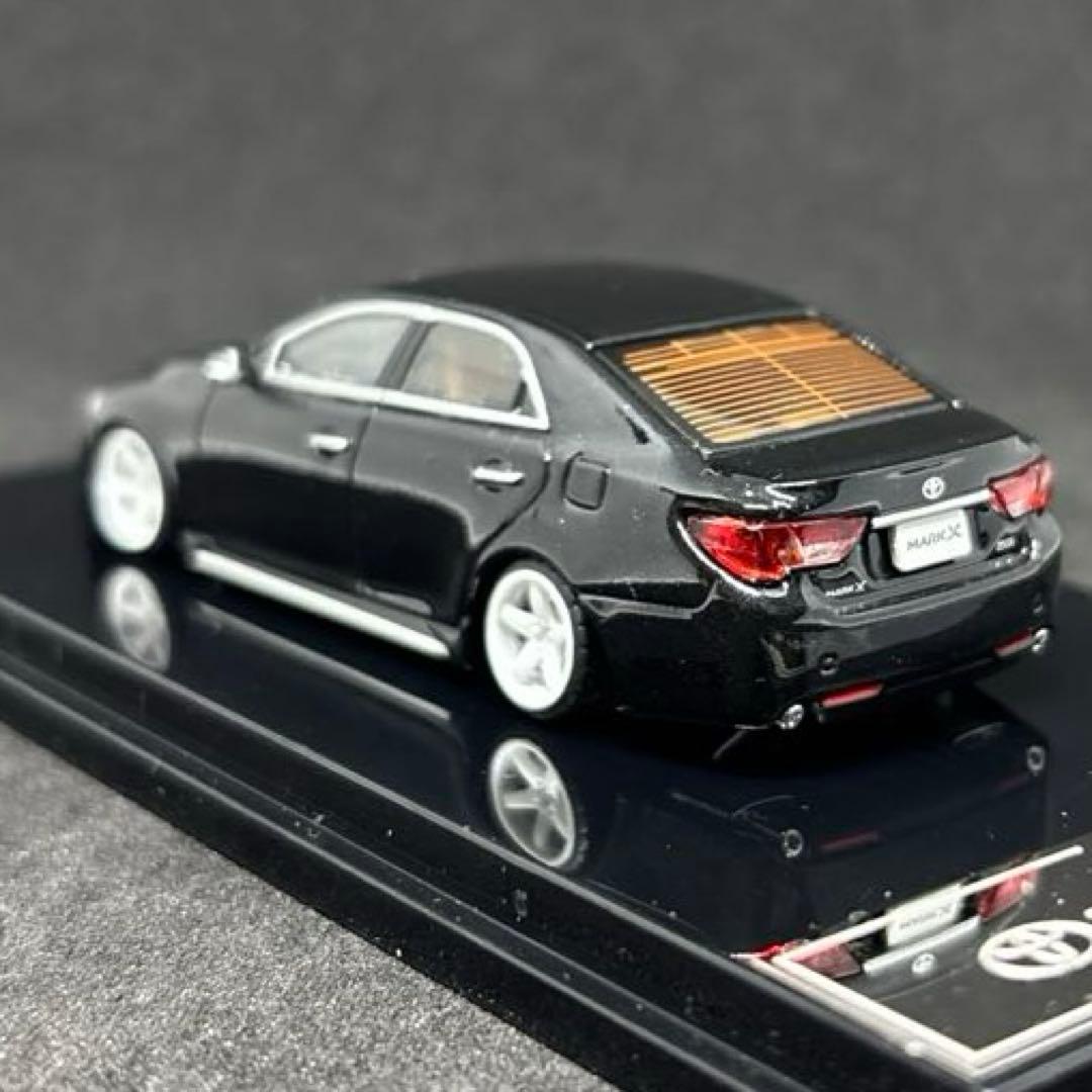 GCD 1/64 トヨタ マークX 130中期 ブラック 車高短 カスタム品