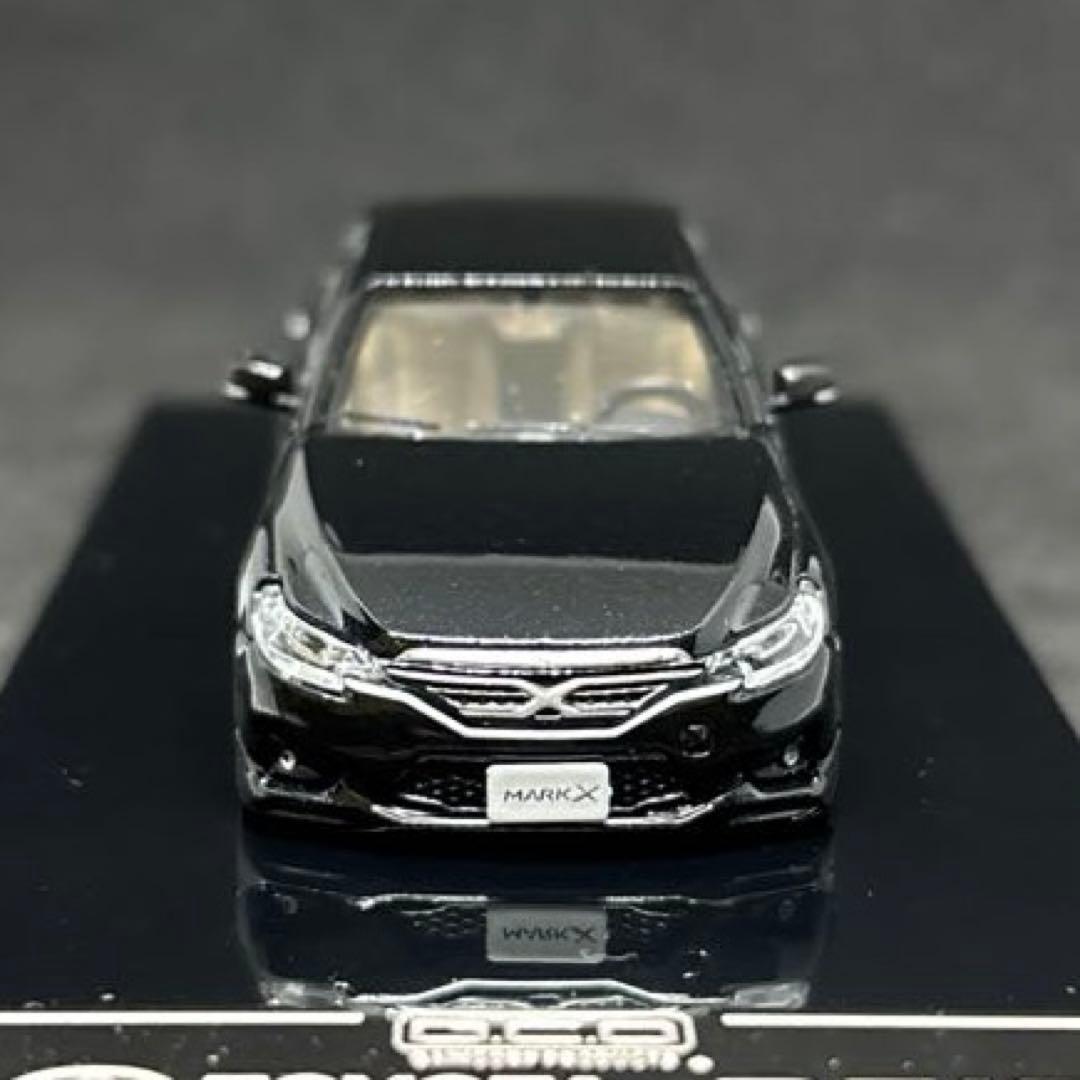 GCD 1/64 トヨタ マークX 130中期 ブラック 車高短 カスタム品