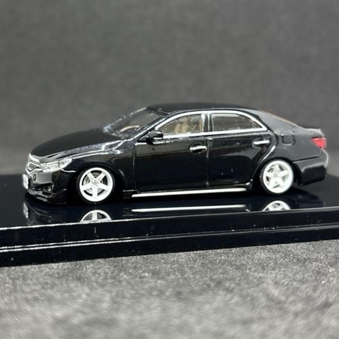GCD 1/64 トヨタ マークX 130中期 ブラック 車高短 カスタム品