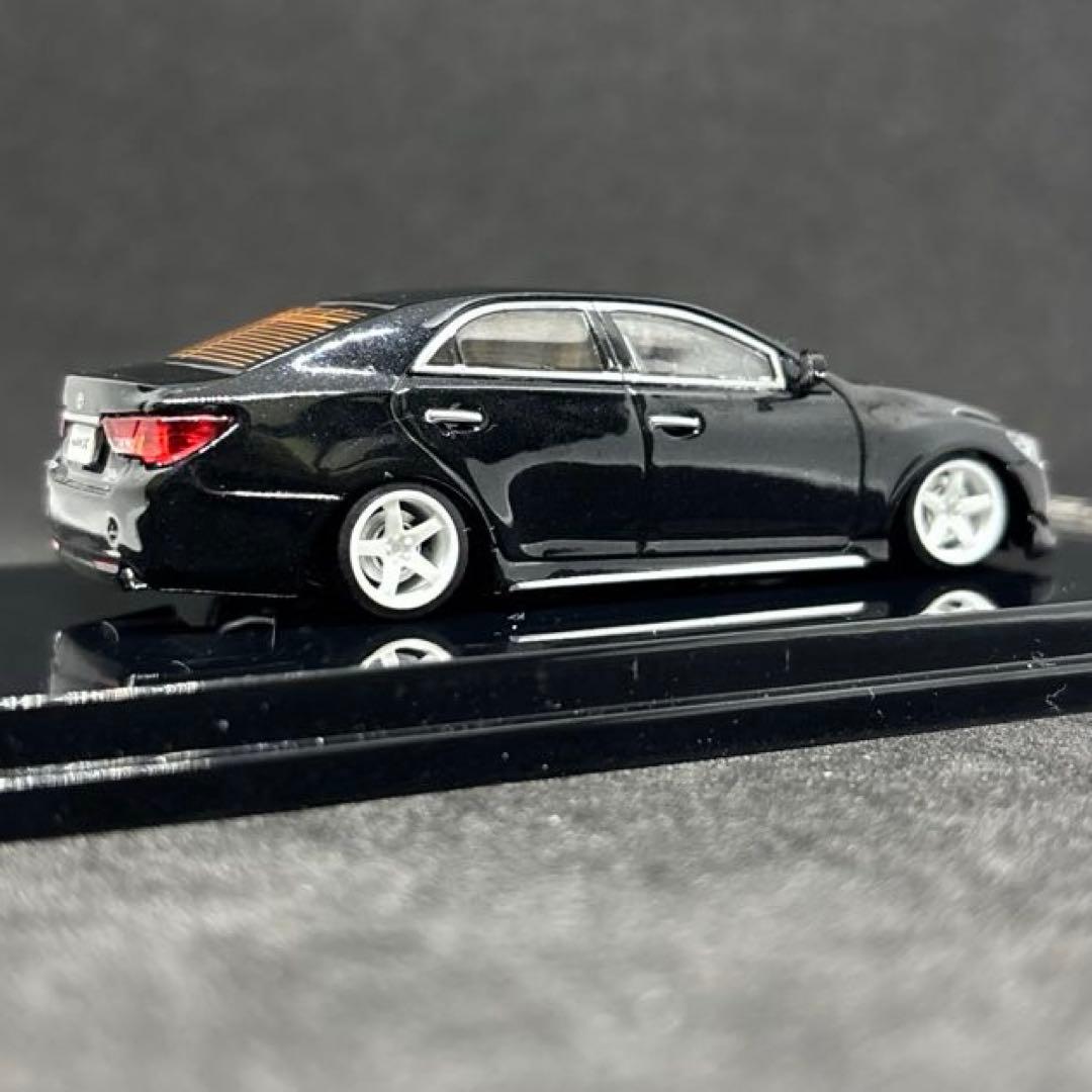 GCD 1/64 トヨタ マークX 130中期 ブラック 車高短 カスタム品