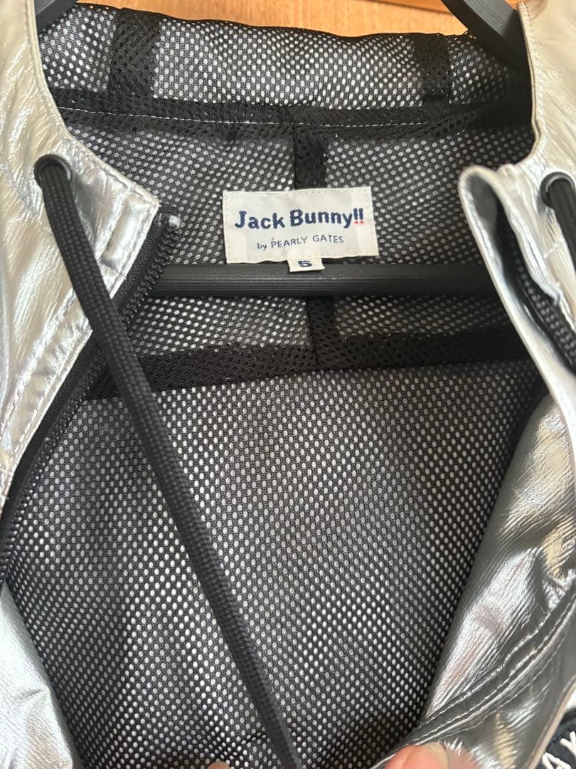 【新品】JACK BUNNY シルバー フードジャケットメンズ　サイズ5