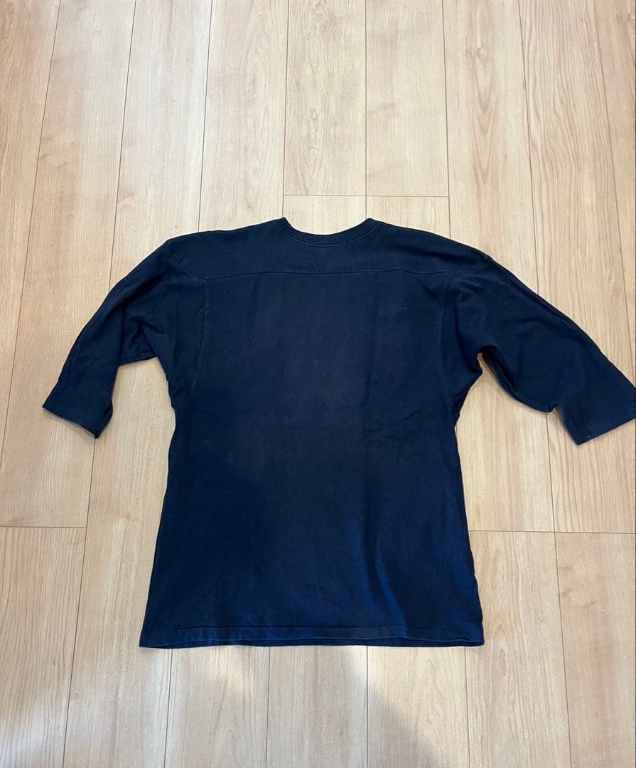 80s チャンピオン　フットボールTシャツ　7分袖　L