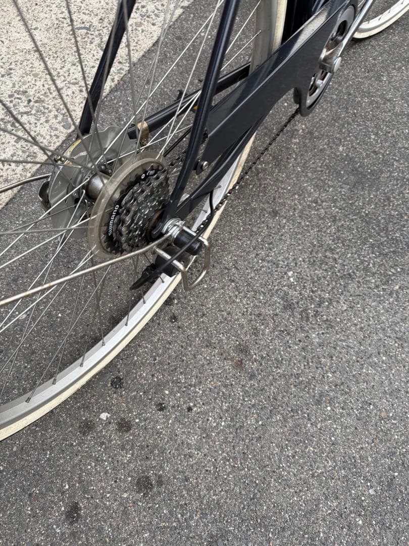 184 自転車 大阪市 【引取り限定】 美品 27インチ 変速付き