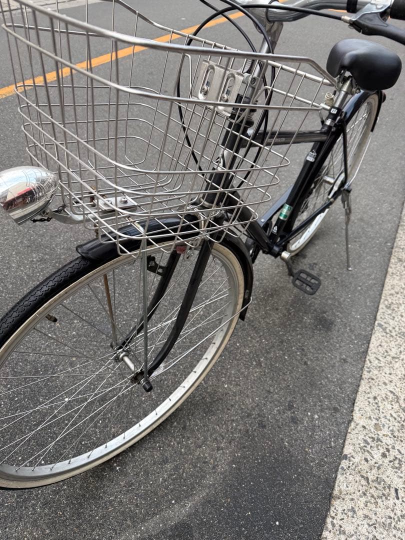 184 自転車 大阪市 【引取り限定】 美品 27インチ 変速付き