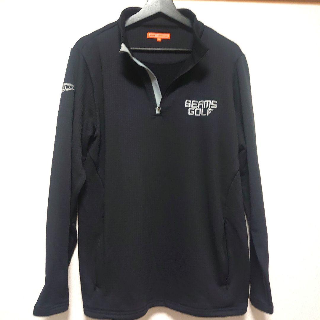 【美品】BEAMS GOLF ビームスゴルフ　ブラックジャケット ハーフジップ