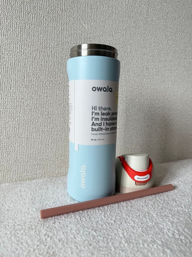 【新品未使用】owala 水筒 710ml/24oz 水色