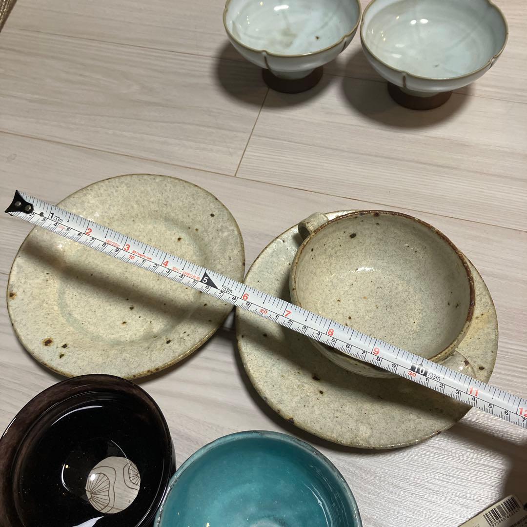 陶器　ガラス　和食器セット 12点