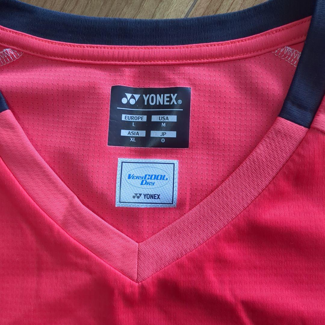 YONEX 赤 グラデーション Tシャツ XL