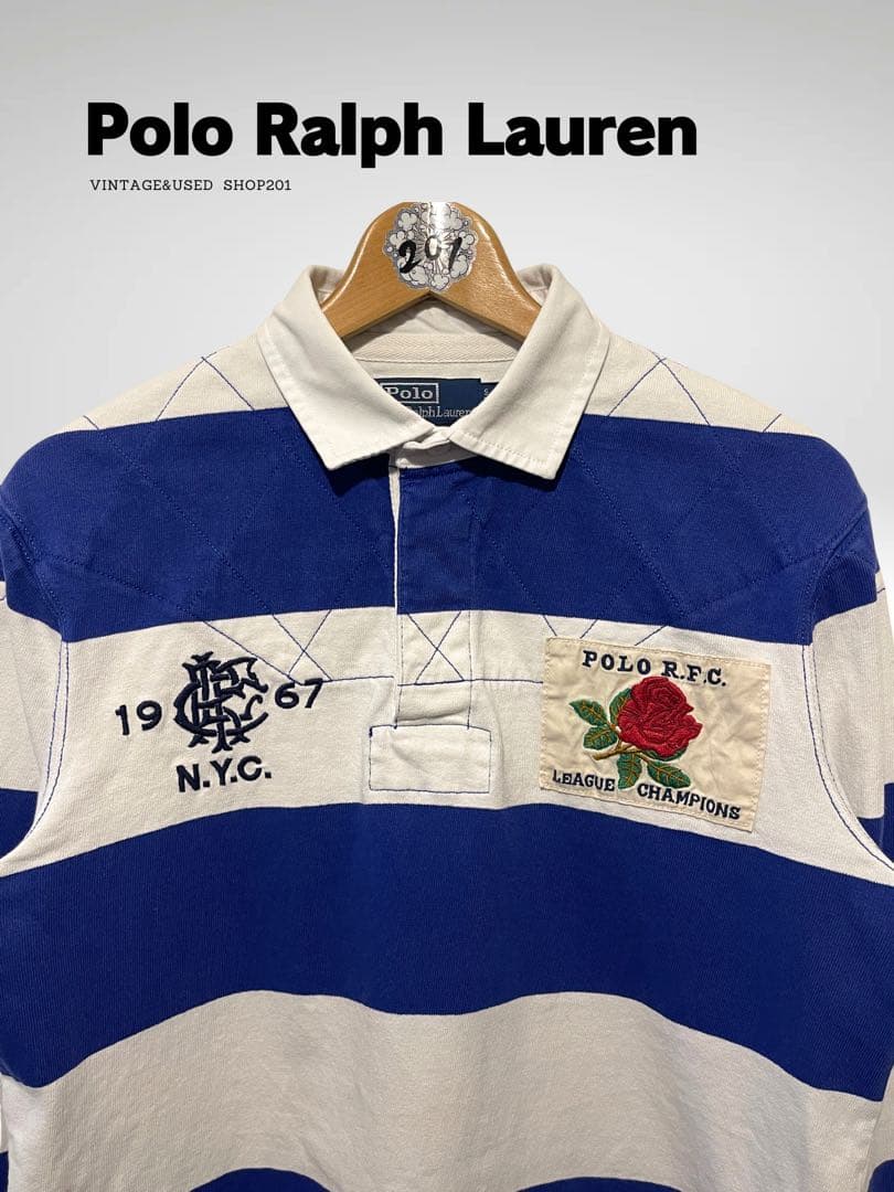 ラルフローレン ラガーシャツ POLO RFC ワッペン 刺繍 ナンバー10