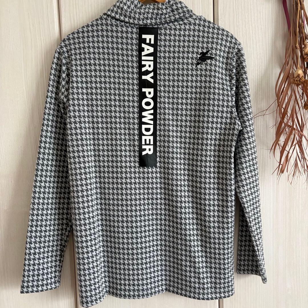 新品　FAIRY POWDER千鳥柄タートルシャツ　ゴルフウェア　Ｍ