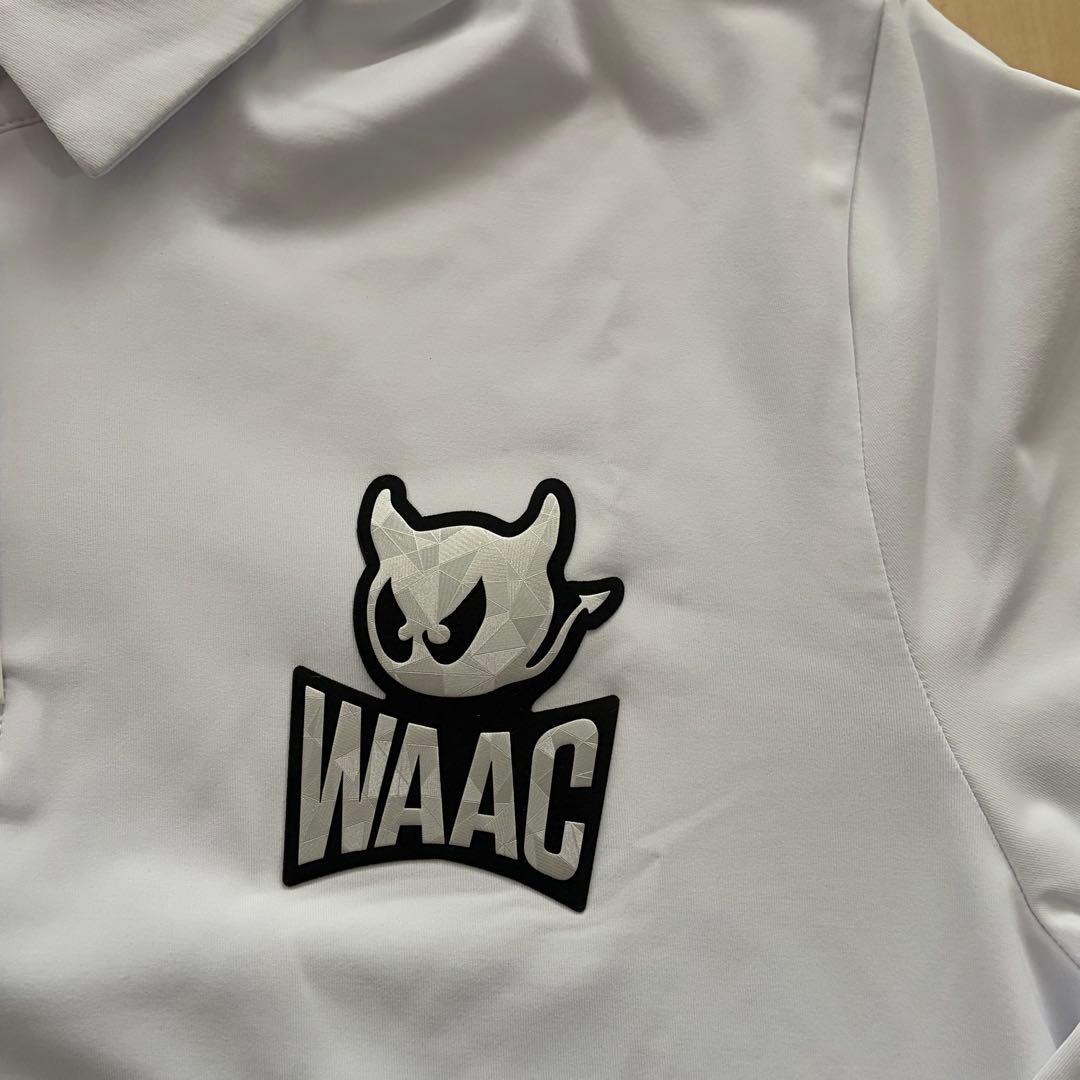 WAAC ホワイト 長袖ポロシャツ Ｓサイズ 新品