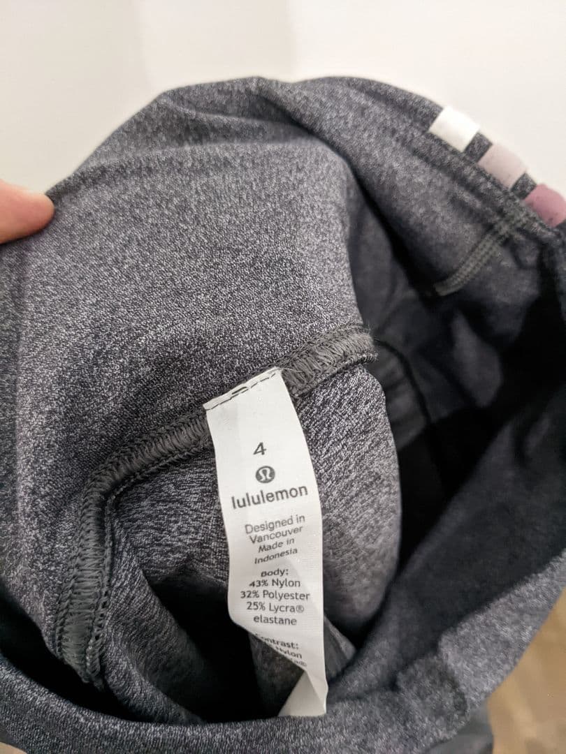 lululemon ヨガパンツ サイズ4 グレー
