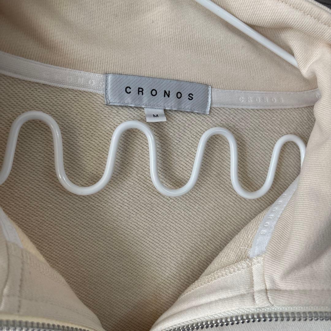 cronos ハーフジップ Mサイズ　クリーム