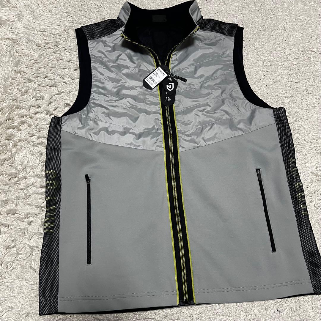 【新品タグ付き】PXG ナイロンベスト ゴルフ サイドメッシュ グレー メンズL