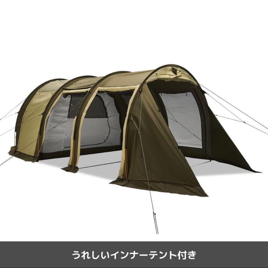 オリーブグリーン トンネル型テント インナーテント付き