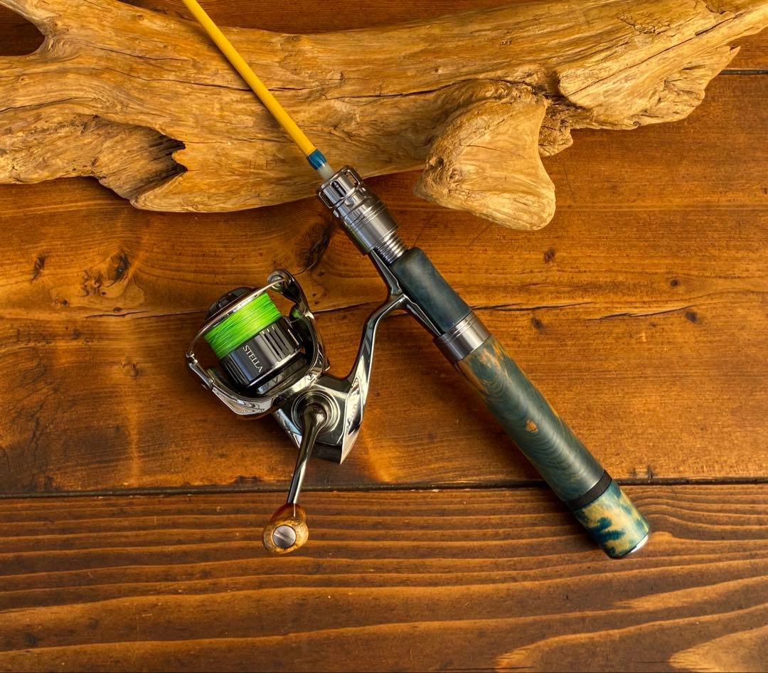 トラウトロッド　4ft7inch スピニング　グラスロッド　スタビライズドウッド