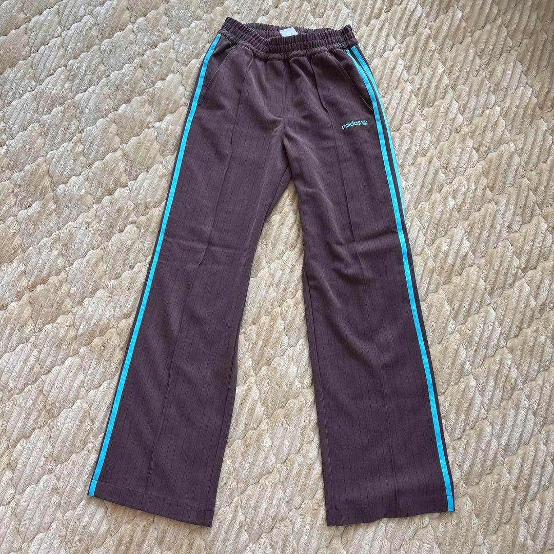adidas ブラウン ジャージパンツ atmos