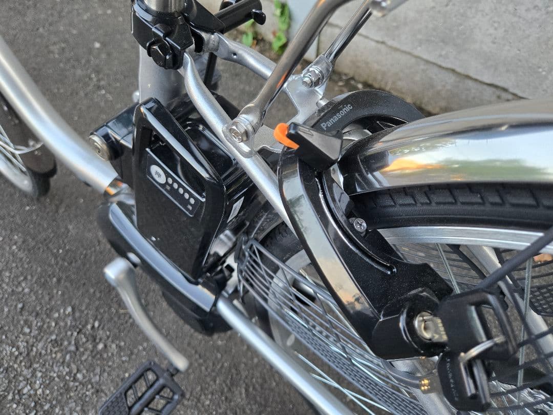 手渡限定 Panasonic 電動 アシスト 自転車 ノーパンクタイヤ 新品