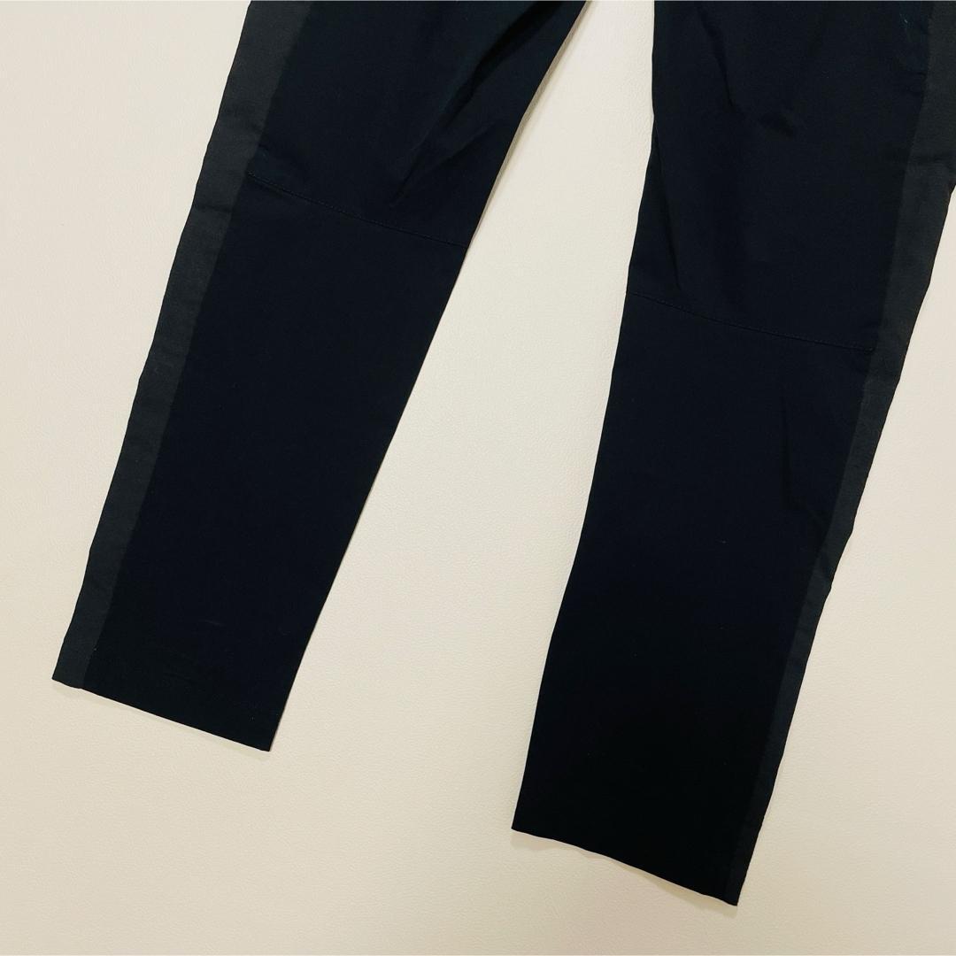 6772【美品】TFW49 サイドメッシュ　ストレッチパンツ　ブラック