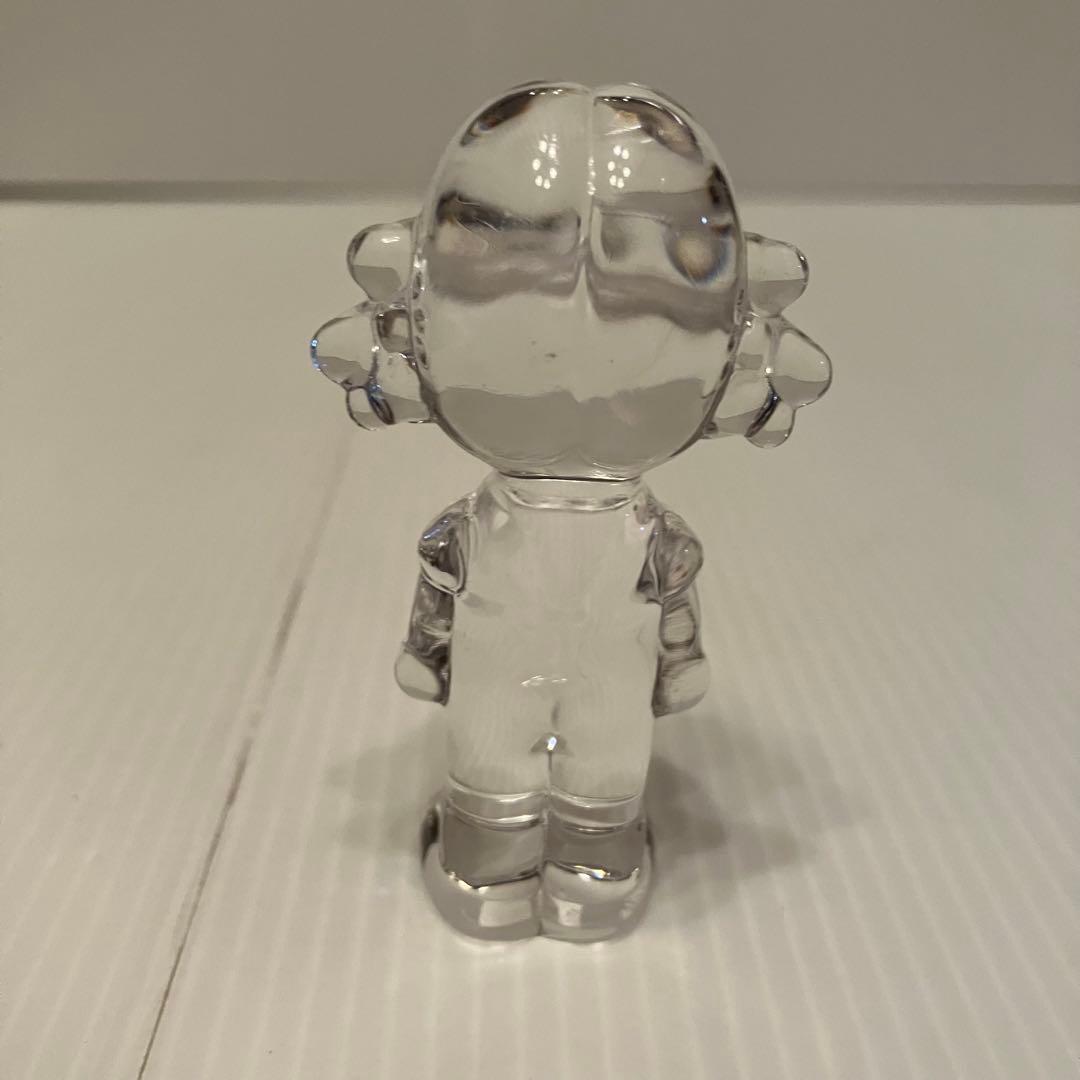 E-壁【希少】不二家 ペコちゃん クリスタル フィギュア（透明・置物・レトロ）