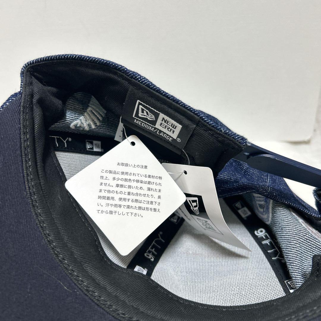 新品　中日ドラゴンズ 2024 デニム　キャップ マルチロゴ newera
