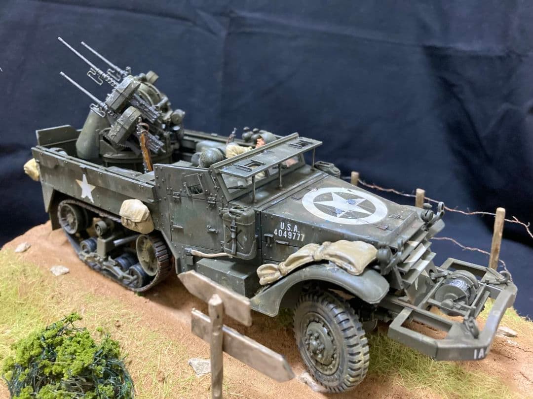 米対空自走砲 M16　ミリタリー　ジオラマ