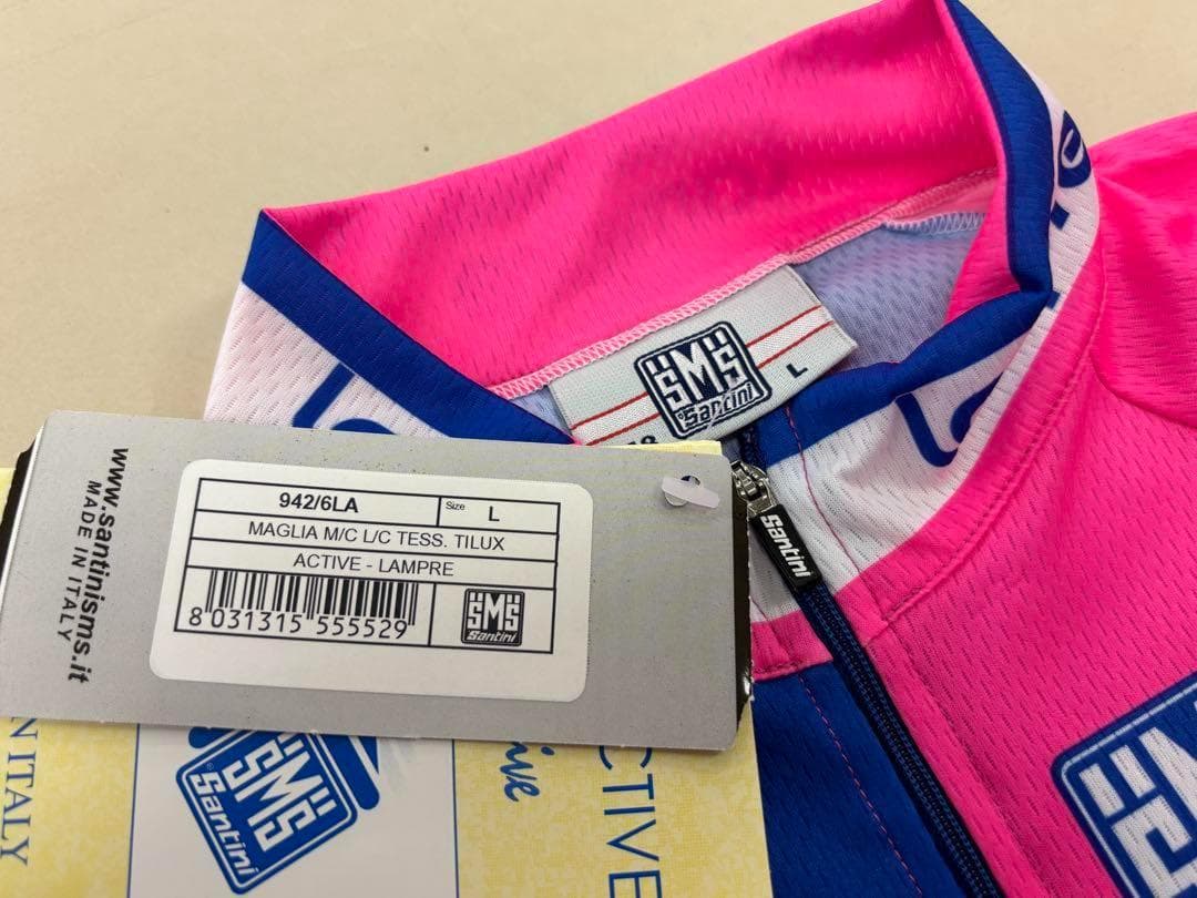 375【新品】SANTINI　LAMPRE ハーフジャージ＆ハーフパンツ　L