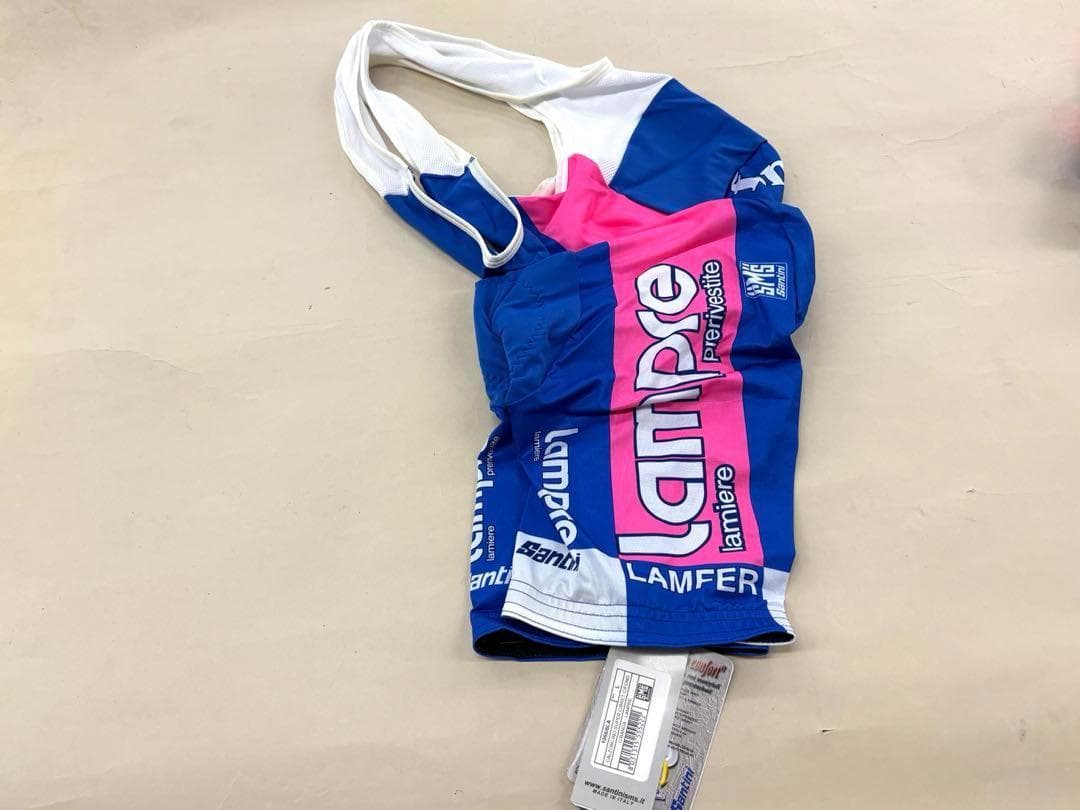 375【新品】SANTINI　LAMPRE ハーフジャージ＆ハーフパンツ　L