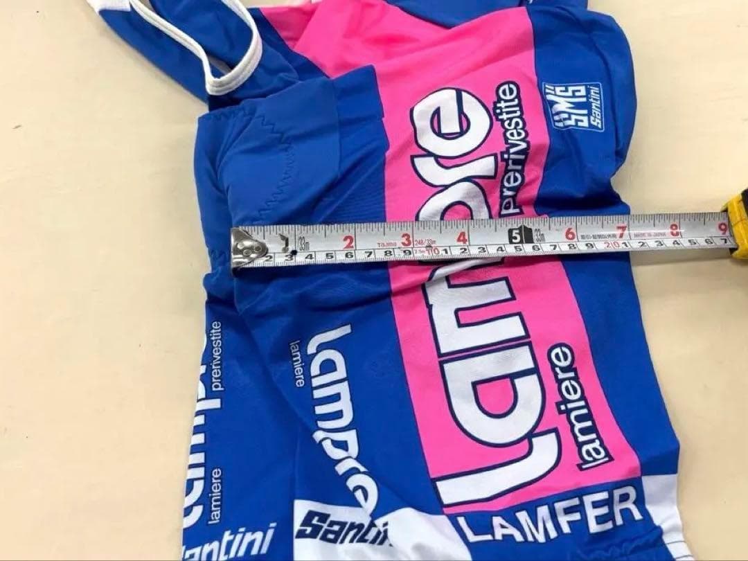 375【新品】SANTINI　LAMPRE ハーフジャージ＆ハーフパンツ　L