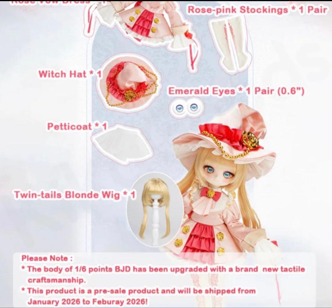 さ*棒様 TinyFox「花の魔女」フローラ・ミスティ1/6スケールMJD ☆初