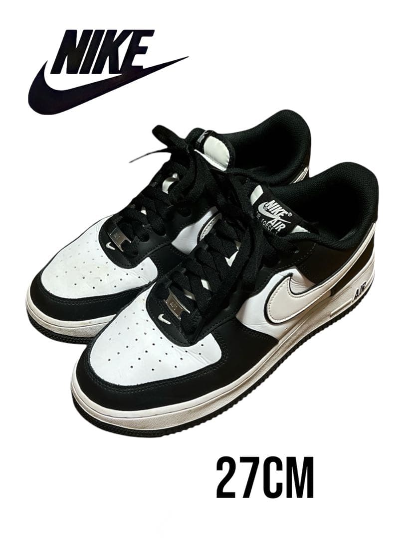 人気スニーカー◎【NIKE】エアフォース1 ブラック/ホワイト 27CM