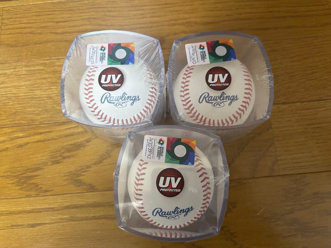 WBC2026公式試合球UV防止ケース入り　3個セット