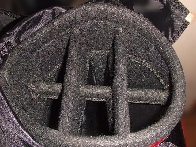 BRIDGESTONE ゴルフキャディバッグ 赤黒　訳あり