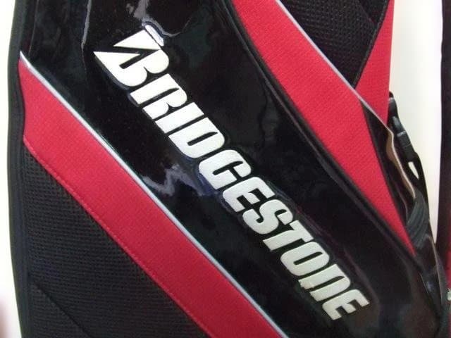 BRIDGESTONE ゴルフキャディバッグ 赤黒　訳あり