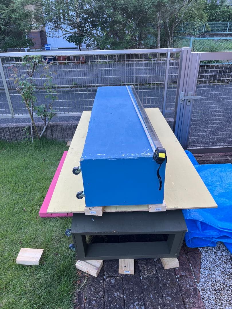 スケボー用　木製カーブボックス